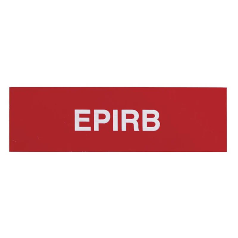 Adhesive EPIRB Sticker Sign (100x30mm)
