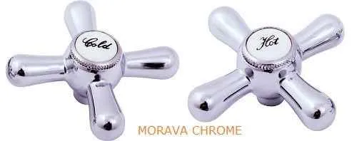 Mélangeur de lavabo haut MORAVA avec bras pivotant en laiton chromé, hauteur 17,6 cm