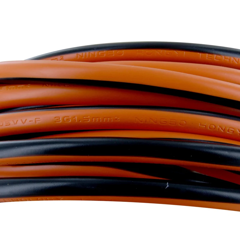 Extension cable - black / orange - 20m