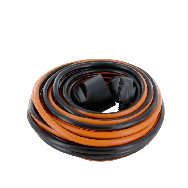 Extension cable - black / orange - 10m