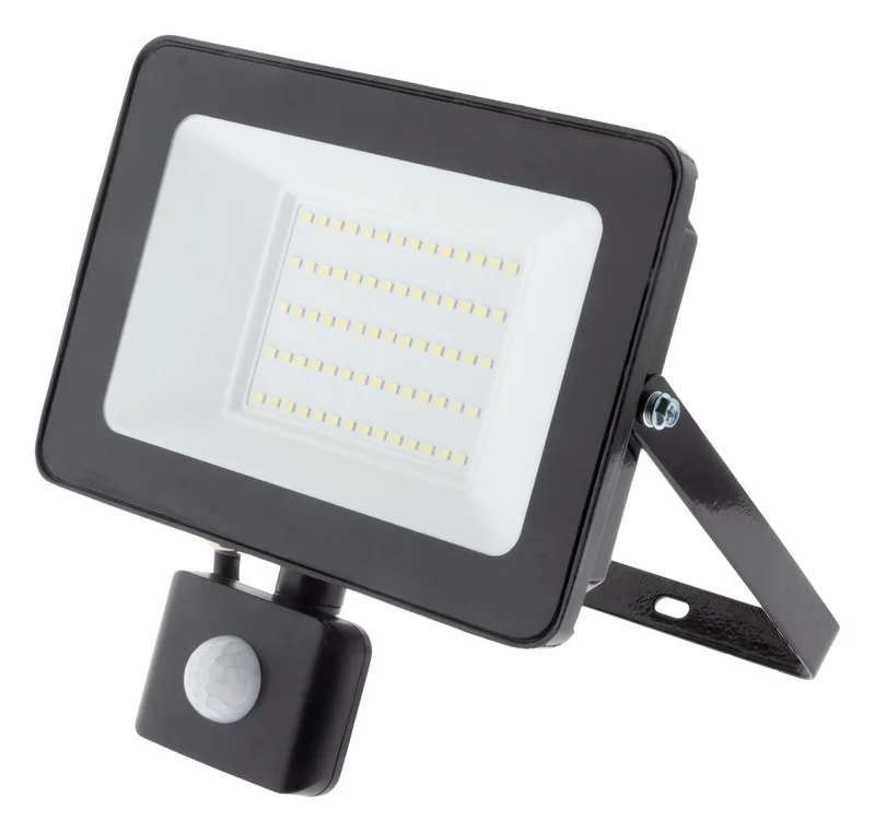 Projecteur LED de chantier - Technologie Sensor - 30W 3000lm IP44 6500K - Noir - Zenitech
