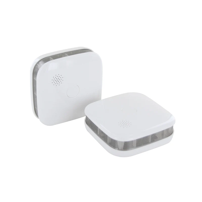 Set of 2 interconnected smoke detectors with 3V lithium battery - 5 years