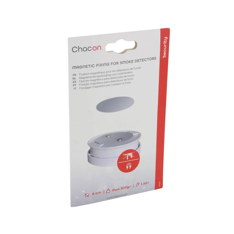 Magnetic mounting for smoke detectors
