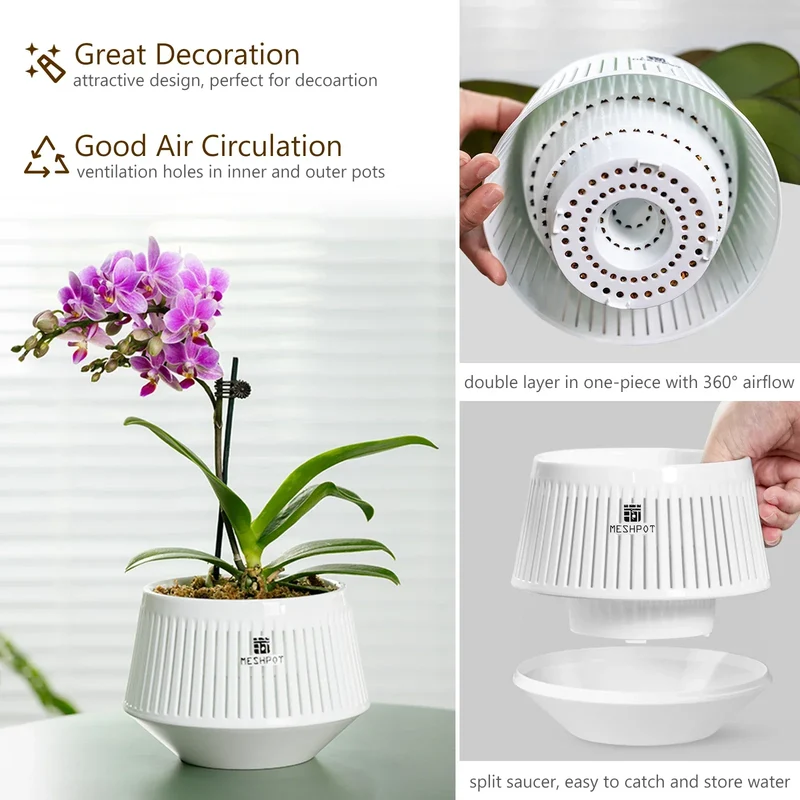 Pot Spécial Orchidée - 360° de Ventilation