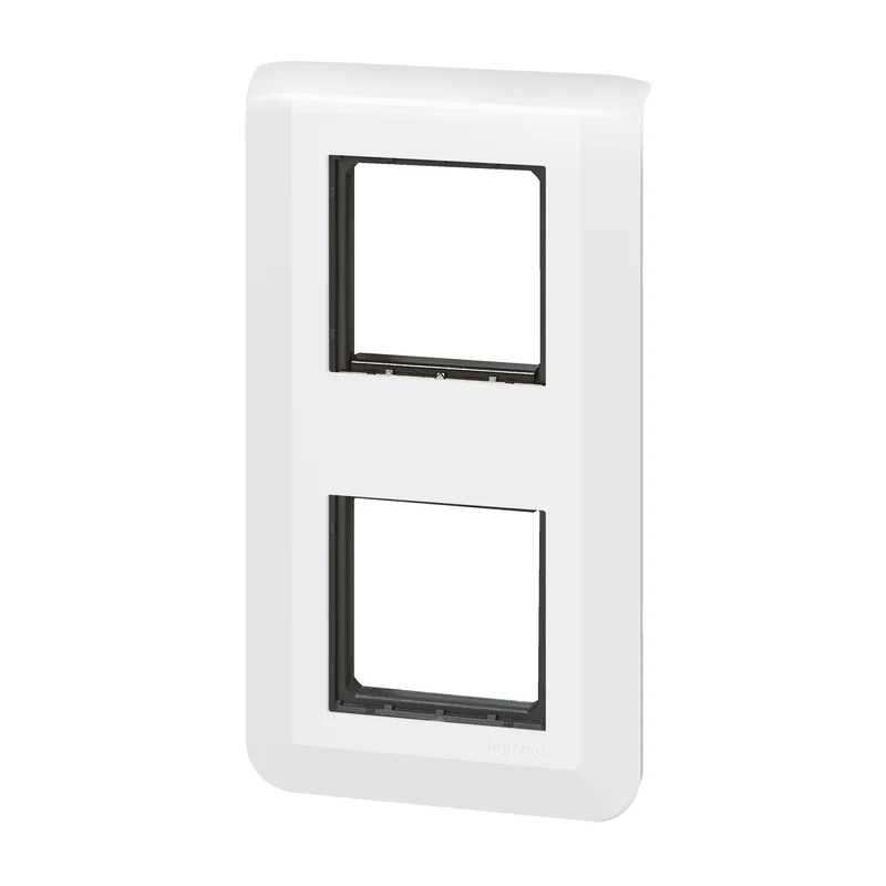 Plaque finition + support 2x2 modules Mosaic - Legrand