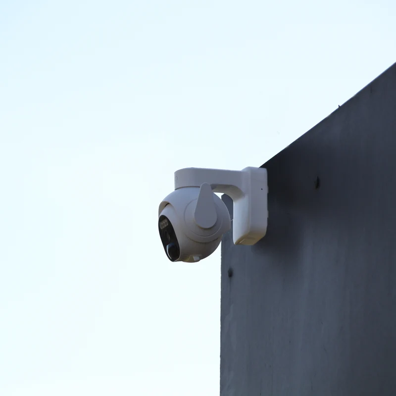 2 x Wireless motorized outdoor WiFi dome camera with solar panel