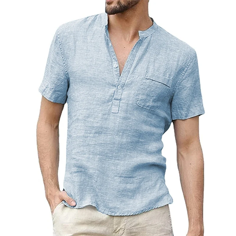 LEO - Chemise en lin respirant pour homme