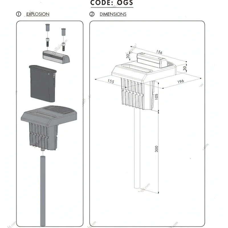 Butoir de sol Locinox OGS