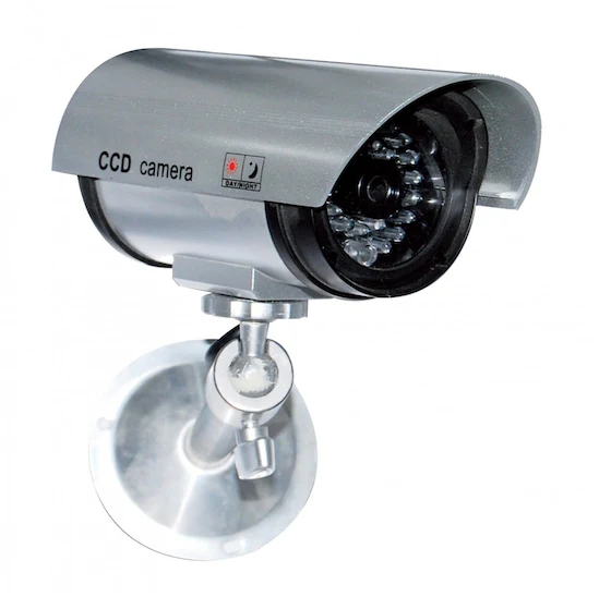Dummy outdoor camera with red LED