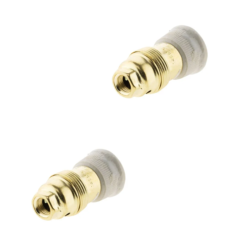 Douille E14 laiton bague porcelaine - Zenitech