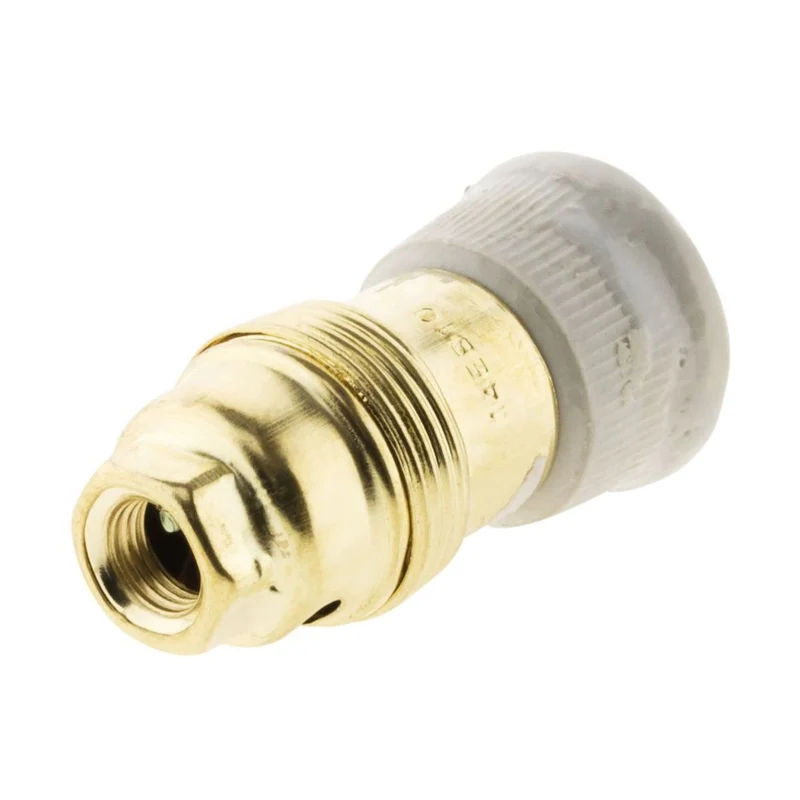 Douille E14 laiton bague porcelaine - Zenitech