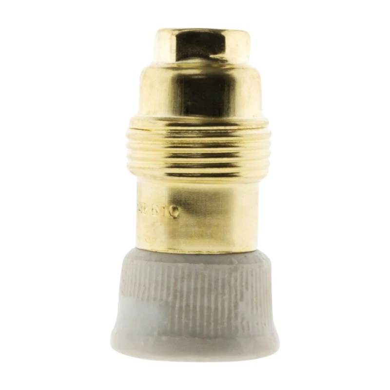 Douille E14 laiton bague porcelaine - Zenitech