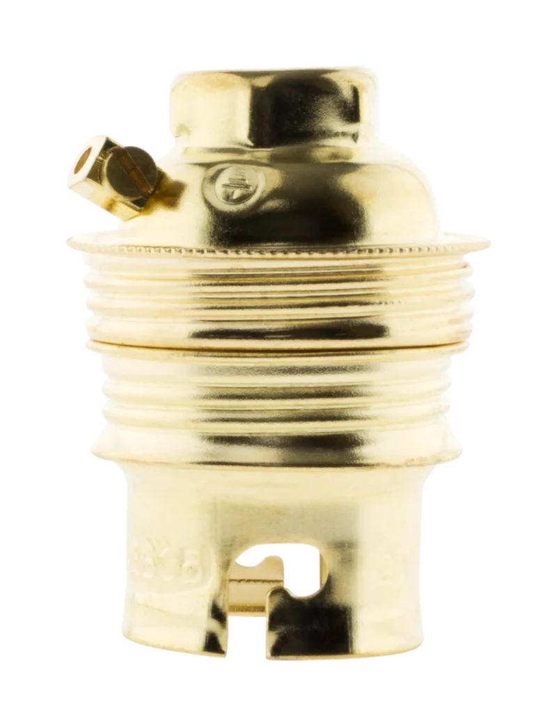 Douille B22 acier laitonné - Zenitech