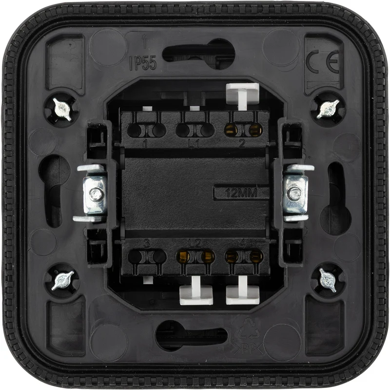 Commande éclairage va-et-vient IP55 - bornes automatiques - saillie - gamme Granite - Protec