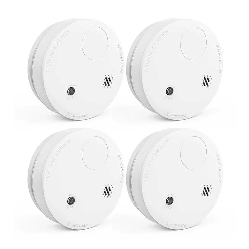 ANNKE Détecteur de fumée sans fil, capteur photoélectrique, alarme puissante de 85 dB, connexion RF chiffrée AES-128, autonomie jusqu’à 10 ans, surveillance via application avec hub d’alarme
