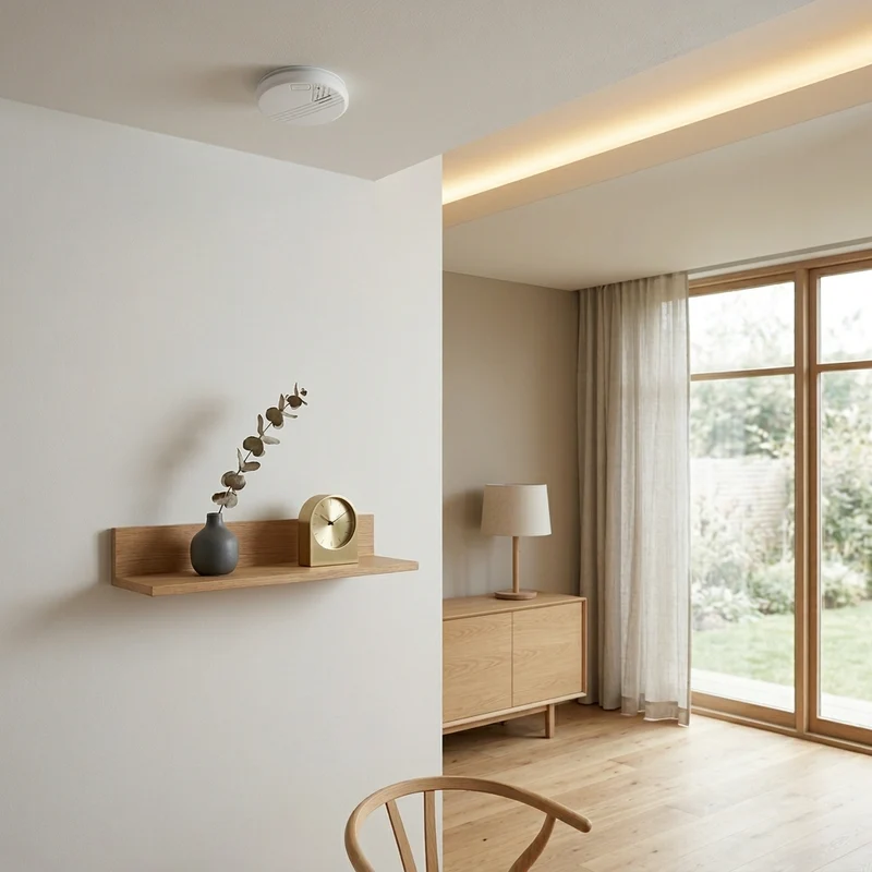 Two optical smoke detectors with 9 V alkaline battery - 5 years