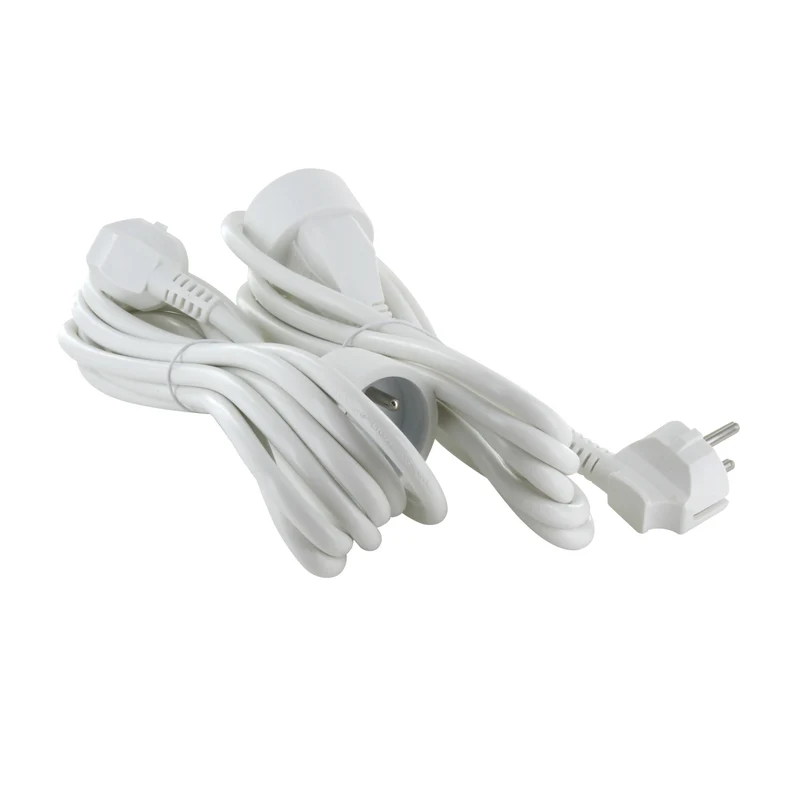Set of 2 extension cable - white - 3m