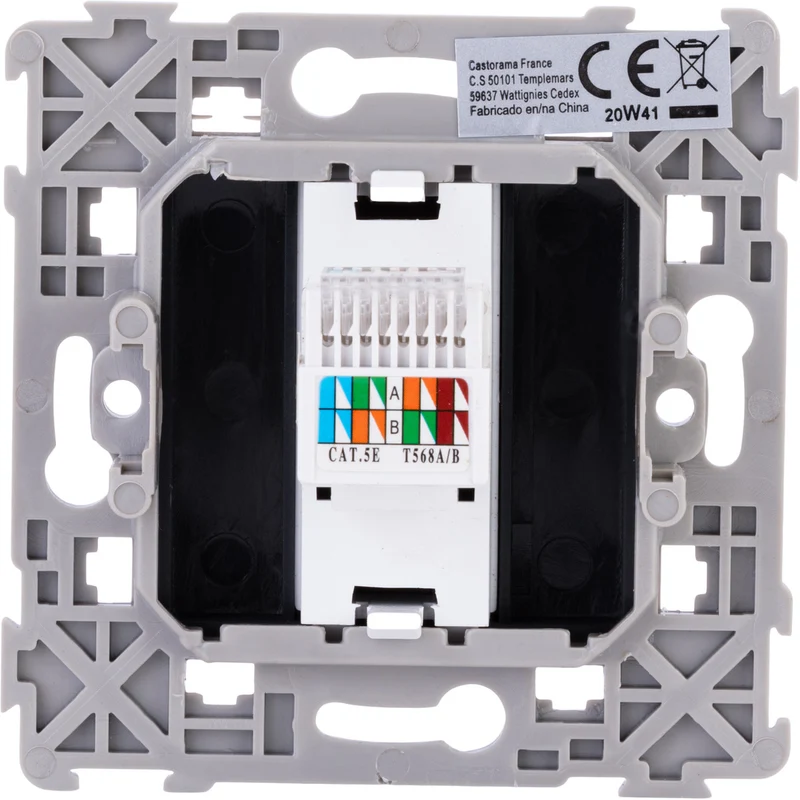 Prise RJ45 encastrée Kalya - Zenitech