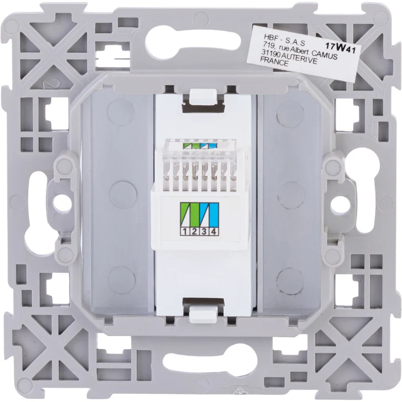 Prise RJ11 encastrée Kalya - Zenitech