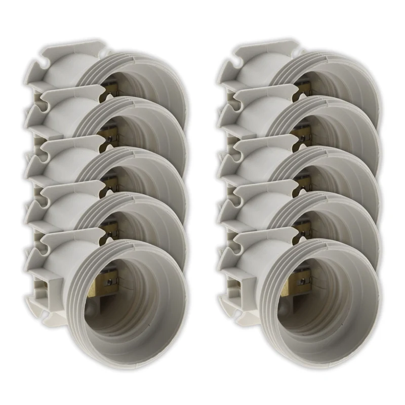 Lot de douilles de chantier E27 - blanc - Zenitech