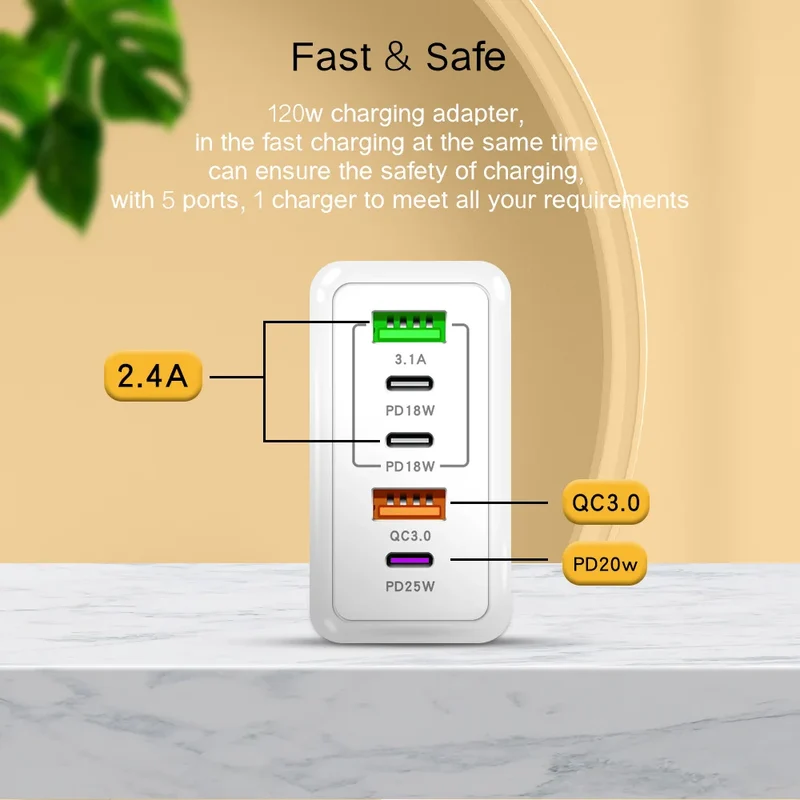 Chargeur Ultra Rapide USB + USB-C