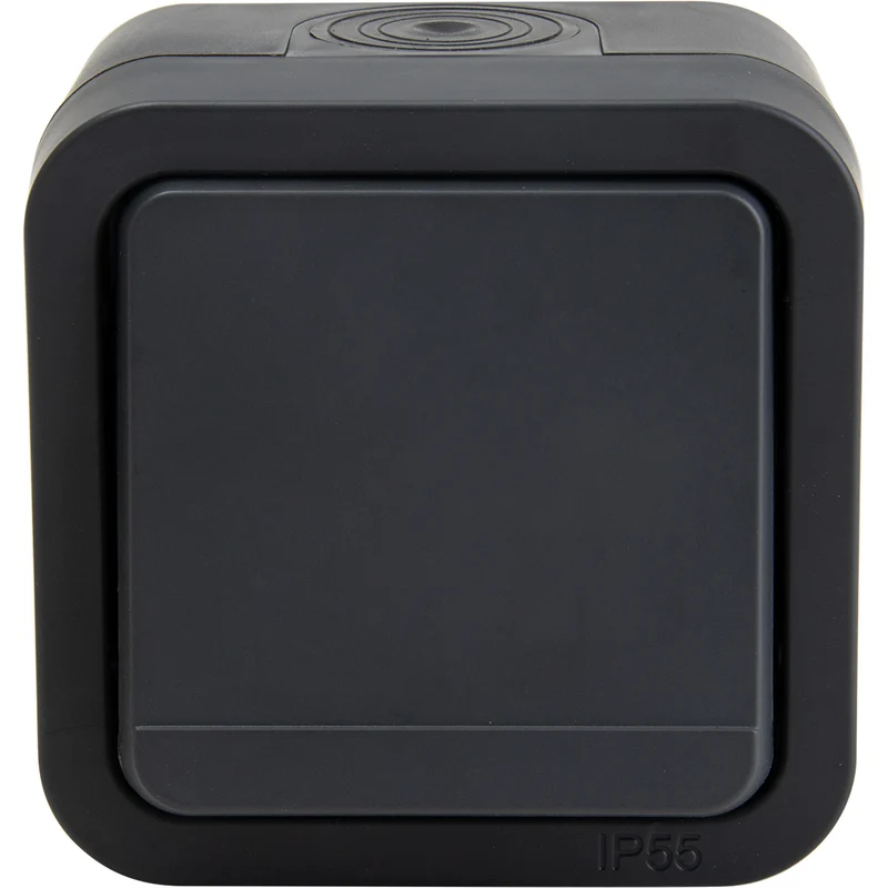 Bouton poussoir étanche IP55 bornes automatiques - en saillie - gamme Granite - Protec
