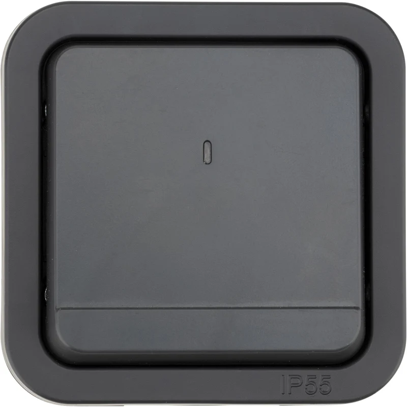 Va-et-vient étanche IP55 bornes auto + voyant lumineux - saillie - gamme Granite - Protec