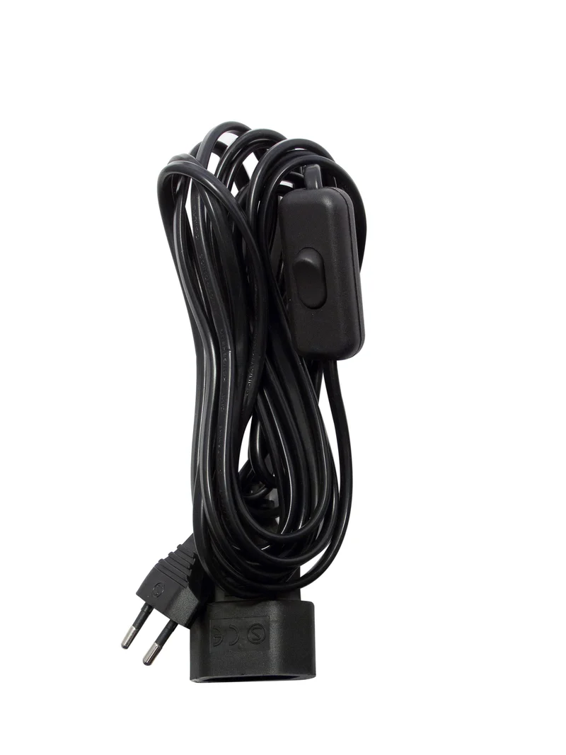 Extension with switch - Black - 4 m