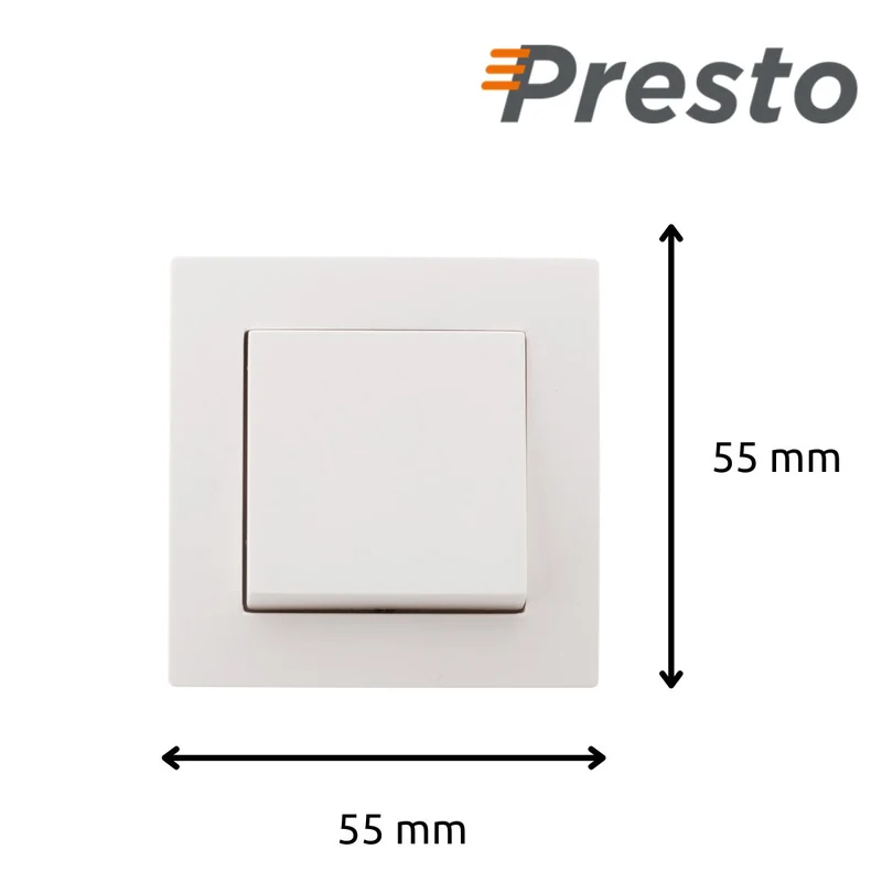 Interrupteur va et vient saillie blanc - Presto - Zenitech