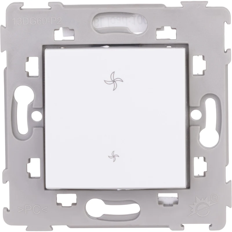 Commande VMC encastrée Blanc - Kalya - Zenitech