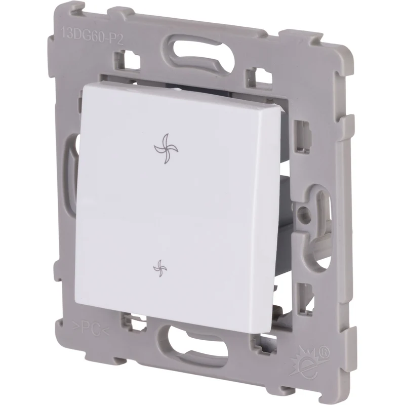 Commande VMC encastrée Blanc - Kalya - Zenitech