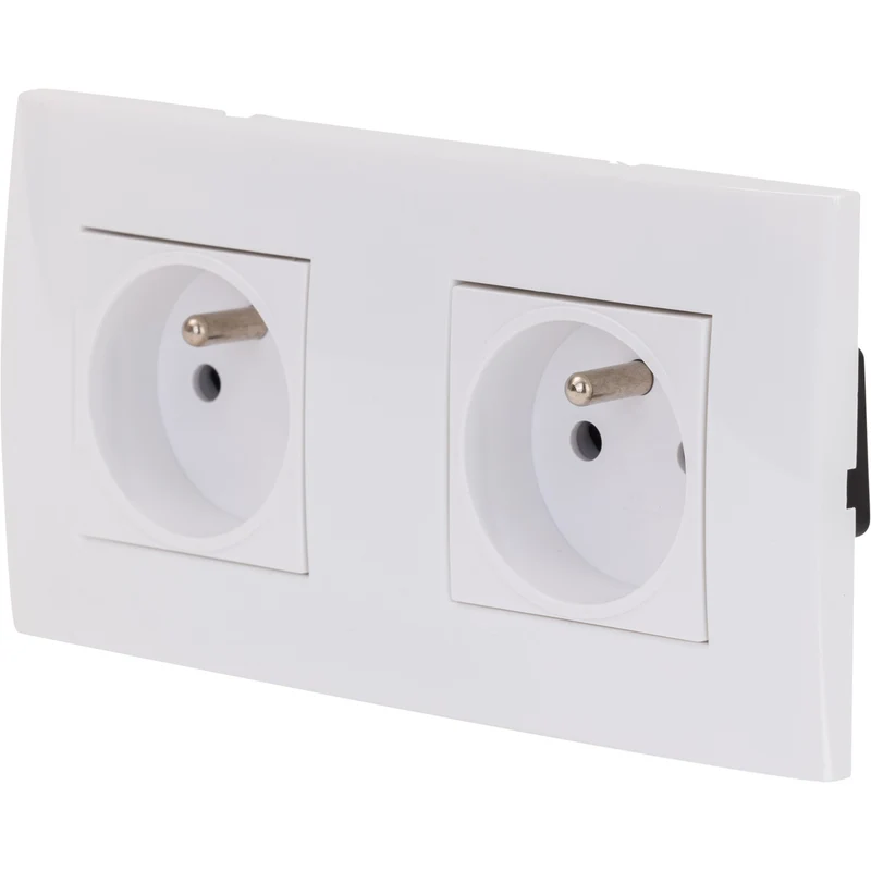 Double prise + plaque de finition Kalya - Zenitech