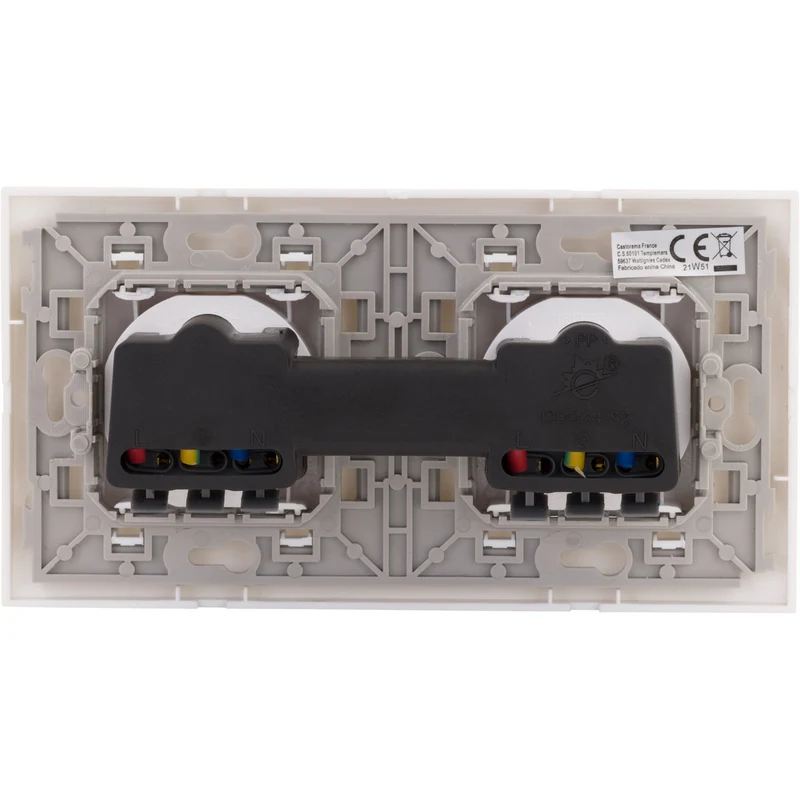 Double prise + plaque de finition Kalya - Zenitech