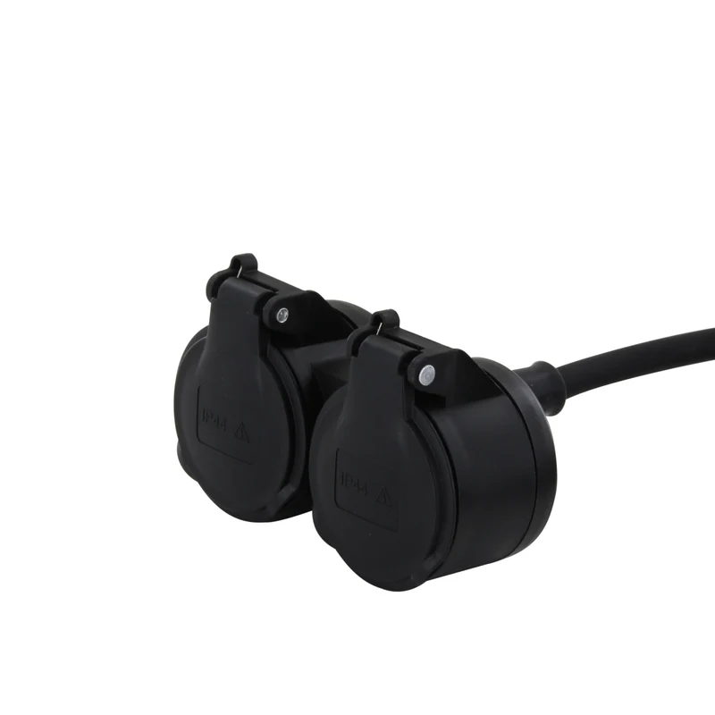 External extension cord HO5RR-F 3 x1,5mm2- IP44 Dual-Head - 5m