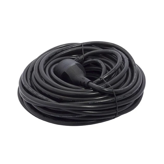 Black extension lead 20 m