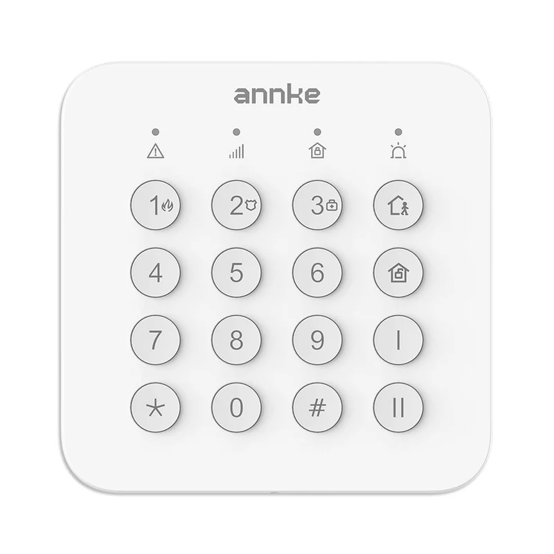 ANNKE Système d'Alarme Sans Fil Tout-en-Un, Détecteur de Fumée, 4 Capteurs de Porte/Fenêtre, Détecteur PIR avec Caméra, Système de Sécurité Extensible DIY pour Maison & Entreprise, Surveillance 24h/24, Application Mobile