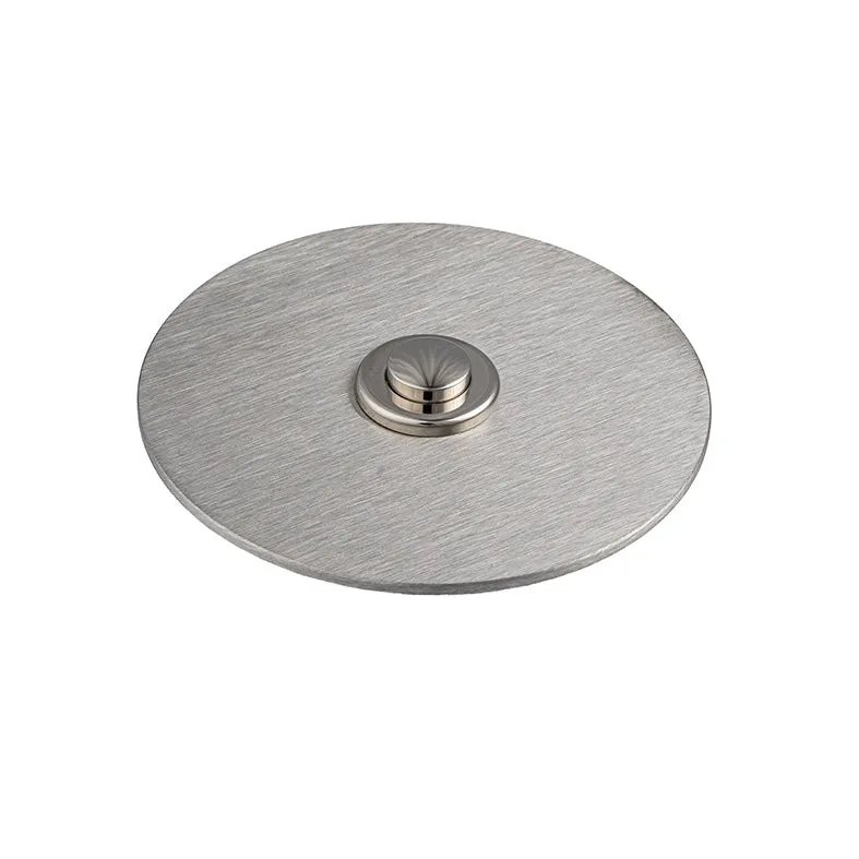 Sonnette filaire rond acier brossé fixation murale