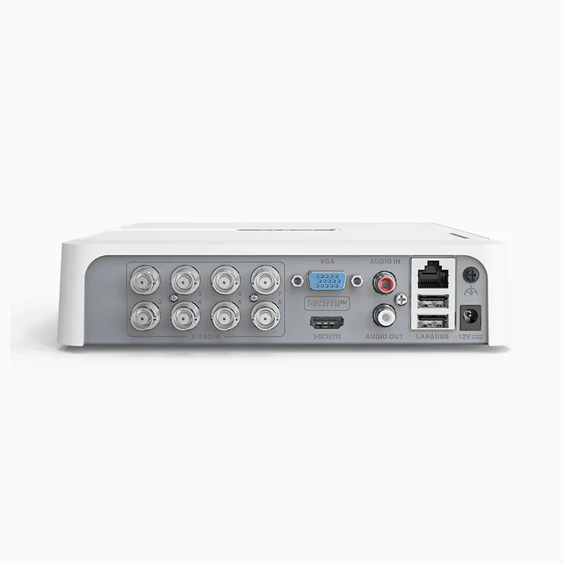 DR82 - Enregistreur DVR 1080P 8 canaux 5-en-1, Détection de mouvement intelligente AI 2.0, Classification des personnes et des véhicules, H.265 Pro+, Audio via câble coaxial