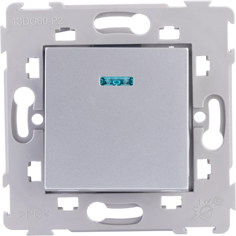 Bouton poussoir à voyant encastré Kalya - Zenitech