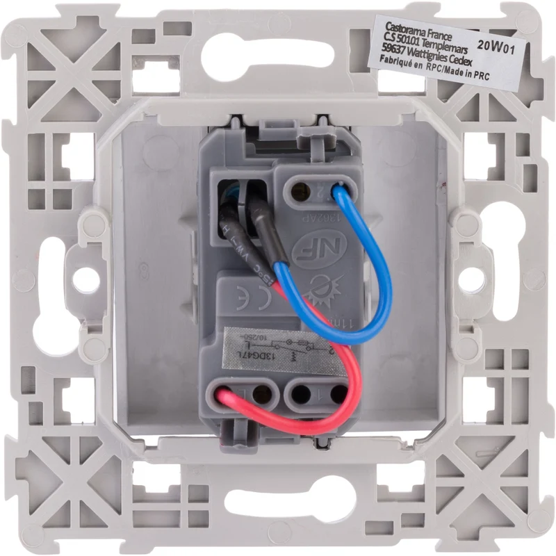Bouton poussoir à voyant encastré Kalya - Zenitech