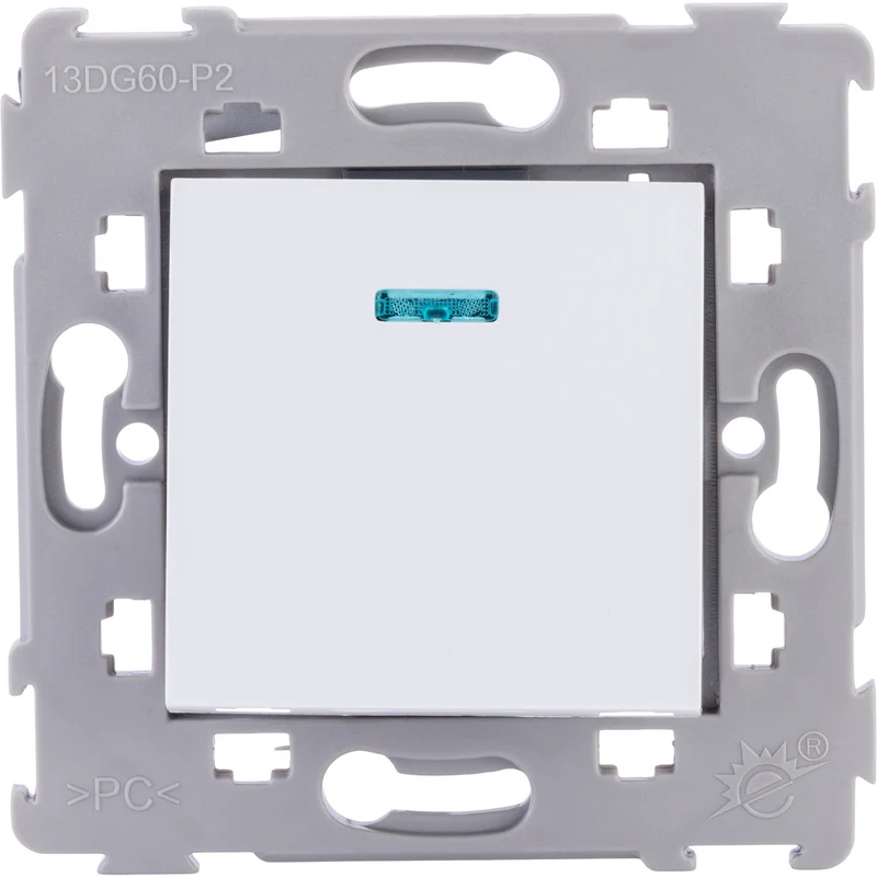 Bouton poussoir à voyant encastré Kalya - Zenitech