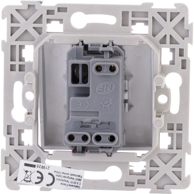 Bouton poussoir encastré Kalya - Zenitech