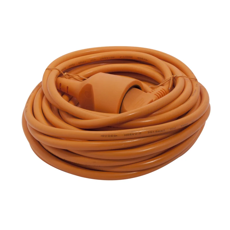Extension cable 20 m orange - SCH socket