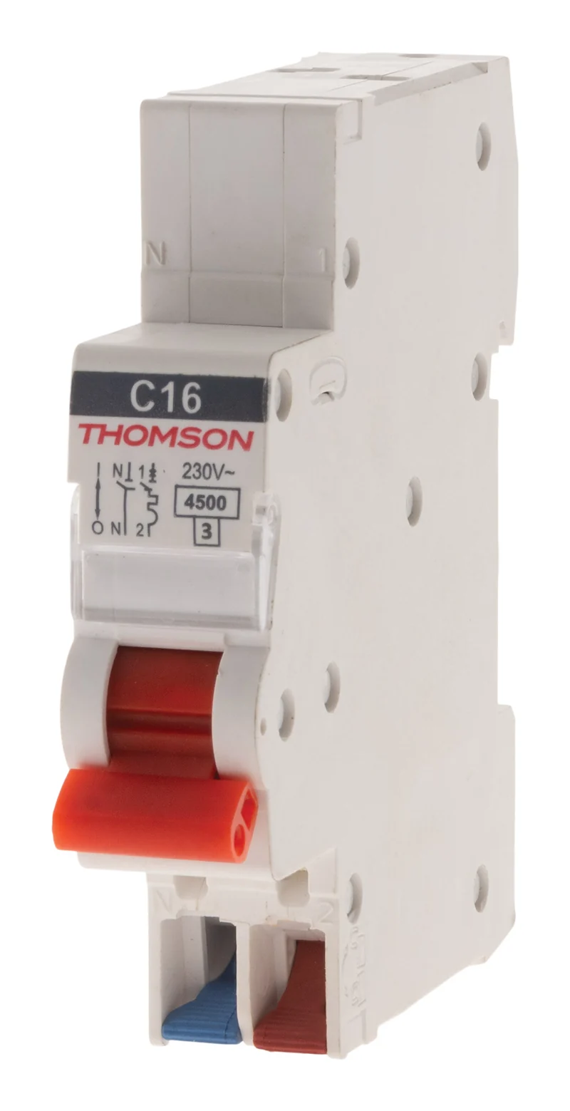 Disjoncteur 1P+N peignable bornes auto NF Easy Connect - Thomson