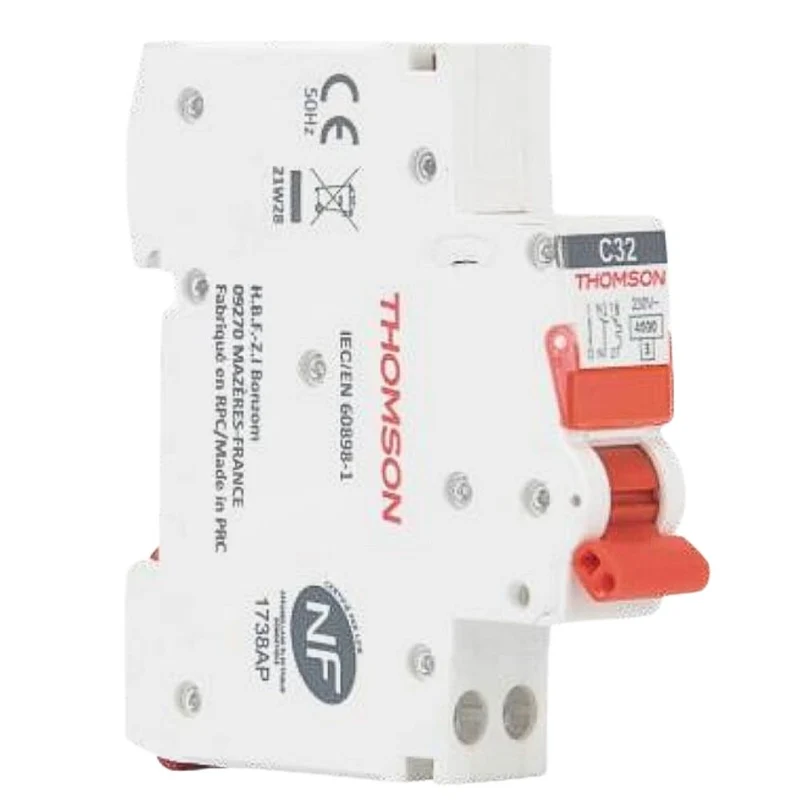Disjoncteur 1P+N peignable bornes auto NF Easy Connect - Thomson
