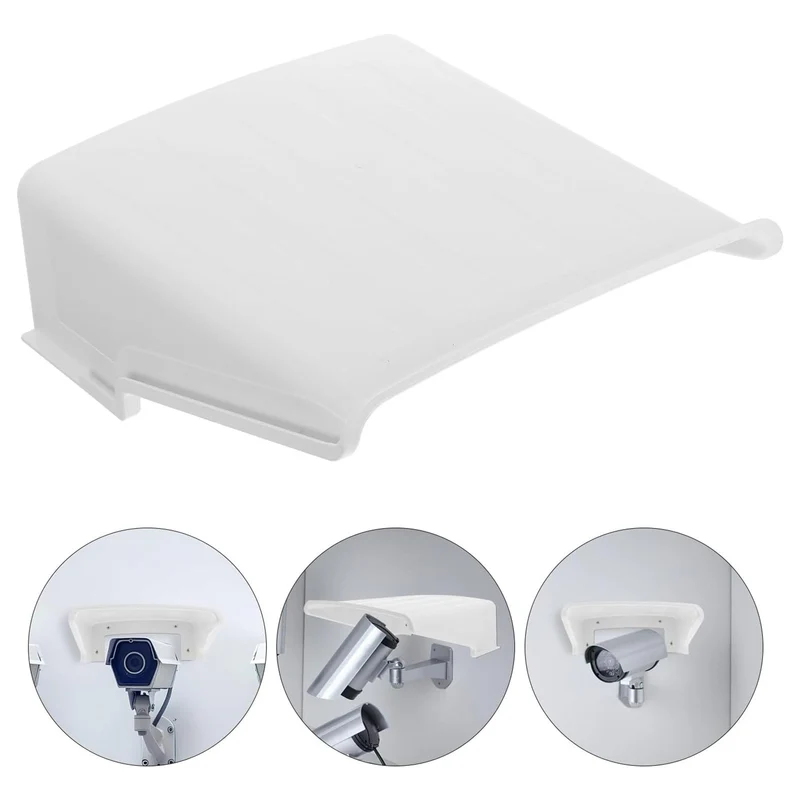 Pack of 4 Universal Sun Rain Shade Camera Cover Shield for SANNCE/ANNKE/Hikvision/Nest/Ring/Arlo/Dome/Bullet Outdoor Camera - White