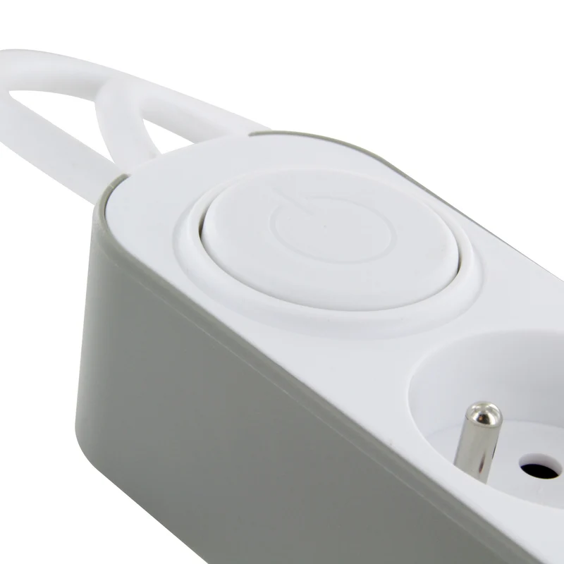 Power strip 5 x 16 A with USB - 1.5 m - White/Grey