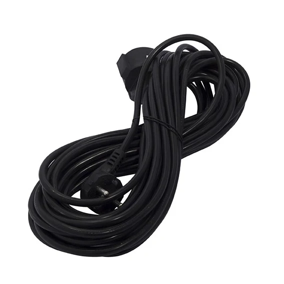 Extension lead - Black - 5 m (SCH)