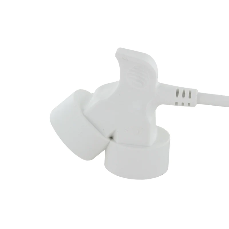 Extension cord HO5VVF 3G1,5 - 5m dual head white