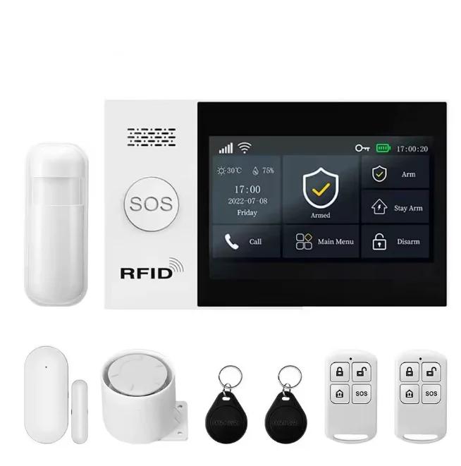 Système d'Alarme Maison Keynoxy™ Fortress : Centrale Sans Fil 4G/WiFi 433MHz
